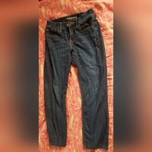 Express Women's Dark Blue Skinny Jeans, Size 0s